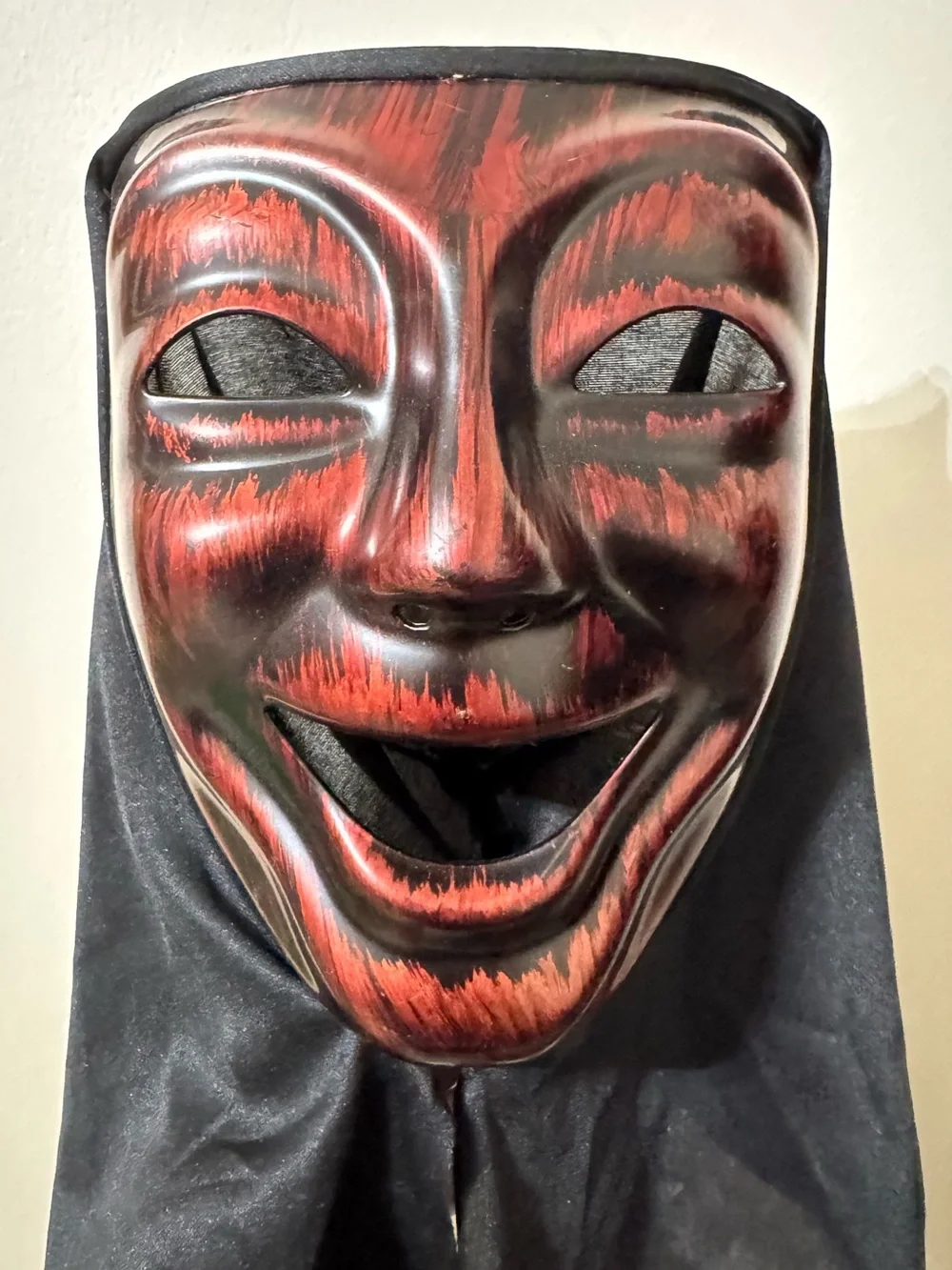Halloween- Red and Black Face Mask